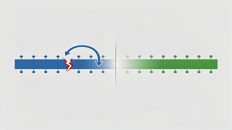 Side-by-side conceptual comparison of LangGraph periodic checkpointing versus Temporal continuous event-sourced recovery for AI agent workflow resilience.